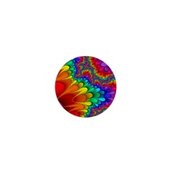 Colorful Trippy 1  Mini Buttons by Sapixe