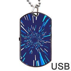 Space Trip 3 Dog Tag Usb Flash (one Side) by jumpercat