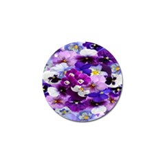 Graphic Background Pansy Easter Golf Ball Marker (4 Pack) by Sapixe