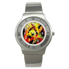 Fish And Bread1/1 Stainless Steel Watch by bestdesignintheworld
