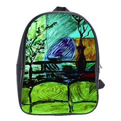 House Will Be Built School Bag (large) by bestdesignintheworld