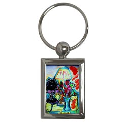 Still Life With Two Lamps Key Chains (rectangle)  by bestdesignintheworld