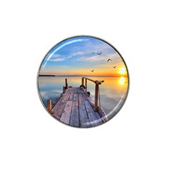 Sunset Lake Beautiful Nature Hat Clip Ball Marker (10 Pack) by Modern2018