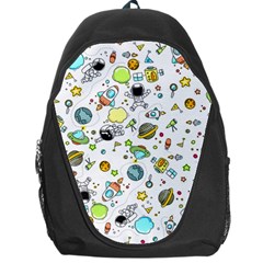 Space Pattern Backpack Bag by Valentinaart