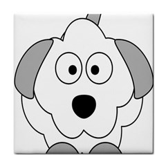 Animal Cartoon Colour Dog Face Towel by Nexatart