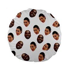 Crying Kim Kardashian Standard 15  Premium Flano Round Cushions by Valentinaart
