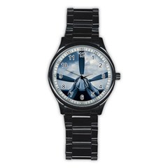 Propeller - Sky Challenger Stainless Steel Round Watch by FunnyCow