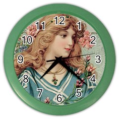 Lady Color Wall Clock by vintage2030