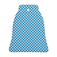 Oktoberfest Bavarian Blue And White Checkerboard Bell Ornament (two Sides) by PodArtist
