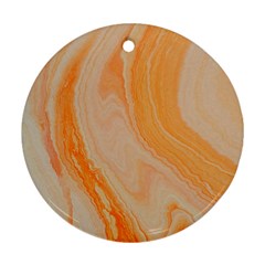 Orange Round Ornament (two Sides) by WILLBIRDWELL