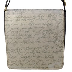 Handwritten Letter 2 Flap Closure Messenger Bag (s) by vintage2030
