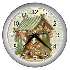 Easter 1225826 1280 Wall Clock (silver) by vintage2030