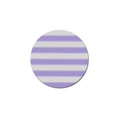 Bold Stripes Soft Purple Pattern Golf Ball Marker by BrightVibesDesign