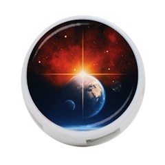 Earth Globe Planet Space Universe 4-port Usb Hub (one Side) by Celenk