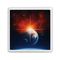 Earth Globe Planet Space Universe Memory Card Reader (square) by Celenk