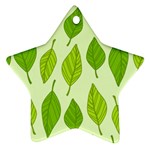 Autumn Pattern Ornament (Star) Front