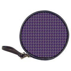 Luv Machine Robot Houndstooth Pattern (purple) Classic 20-cd Wallets by emilyzragz