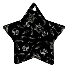 Human Skeleton Pattern - Halloween  Star Ornament (two Sides) by Valentinaart