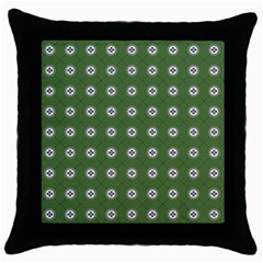 Logo Kekistan Pattern Elegant With Lines On Green Background Throw Pillow Case (black) by snek