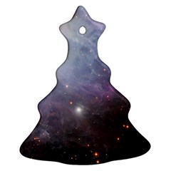 Orion Nebula Pastel Violet Purple Turquoise Blue Star Formation  Christmas Tree Ornament (two Sides) by genx
