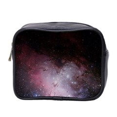 Eagle Nebula Wine Pink And Purple Pastel Stars Astronomy Mini Toiletries Bag (two Sides) by genx