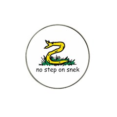 No Step On Snek Gadsden Flag Meme Parody On White Background Hat Clip Ball Marker (10 Pack) by snek