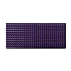 Luv Machine Robot Houndstooth Pattern (purple) Hand Towel by emilyzragz