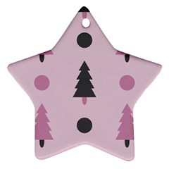 Christmas Trees Tree Fir Den Star Ornament (two Sides) by Wegoenart