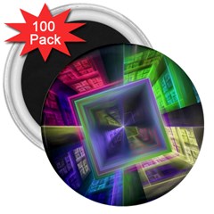 Perspective Technology Fractal 3  Magnets (100 Pack) by Wegoenart