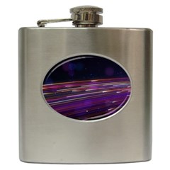 Abstract Cosmos Space Particle Hip Flask (6 Oz) by Wegoenart