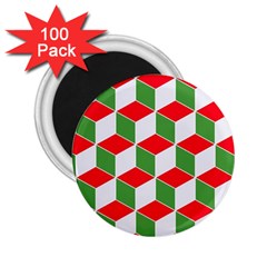Christmas Abstract Background 2 25  Magnets (100 Pack)  by Wegoenart