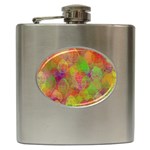 Easter Egg Colorful Texture Hip Flask (6 oz) Front