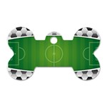 Background Sports Soccer Football Dog Tag Bone (One Side) Front