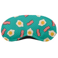 Bacon And Egg Pop Art Pattern Sleeping Masks by Valentinaart