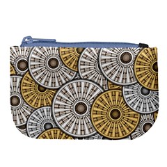 Gears Round Header Banner Cog Large Coin Purse by Pakrebo