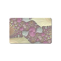 Pastels Cream Abstract Fractal Magnet (name Card) by Pakrebo