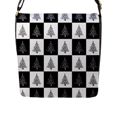 Christmas Tree Christmas Tree Flap Closure Messenger Bag (l) by Pakrebo