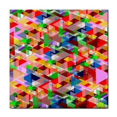 Background Triangle Rainbow Tile Coasters by Mariart