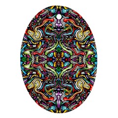 3 2 1 1c Oval Ornament (two Sides) by ArtworkByPatrick