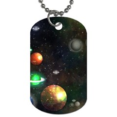 Galactic Dog Tag (two Sides) by WensdaiAmbrose