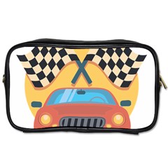 Automobile Car Checkered Drive Toiletries Bag (one Side) by Sudhe