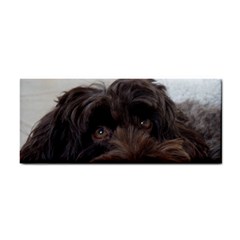 Laying In Dog Bed Hand Towel by pauchesstore