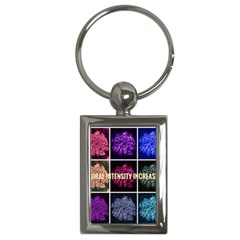Floral Intensity Increases  Key Chains (rectangle)  by okhismakingart
