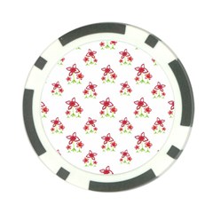Cute Floral Drawing Motif Pattern Poker Chip Card Guard (10 Pack) by dflcprintsclothing