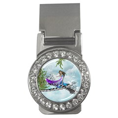 Cute Fairy Dancing On A Piano Money Clips (cz)  by FantasyWorld7