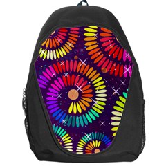 Abstract Background Spiral Colorful Backpack Bag by HermanTelo