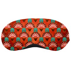 Background Floral Pattern Red Sleeping Masks by HermanTelo