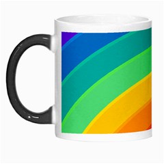 Rainbow Background Colorful Morph Mugs by HermanTelo