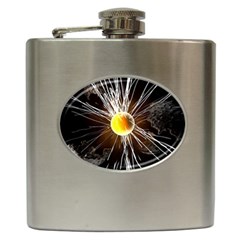 Abstract Exploding Design Hip Flask (6 Oz) by HermanTelo