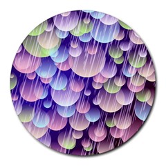 Abstract Background Circle Bubbles Space Round Mousepads by HermanTelo